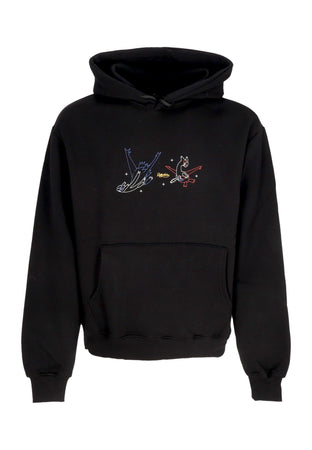 DOLLY NOIRE Felpa Cappuccio Uomo Latias &amp; Latios Hoodie Black da uomo