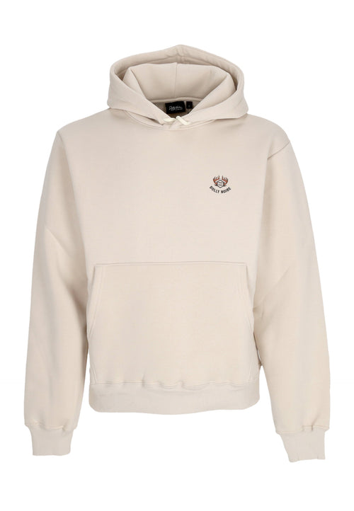 DOLLY NOIRE Felpa Cappuccio Uomo Leshen Comic Hoodie Beige da uomo