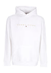 Tommy Hilfiger Felpa Cappuccio Uomo Linear Gold Hoodie White da uomo