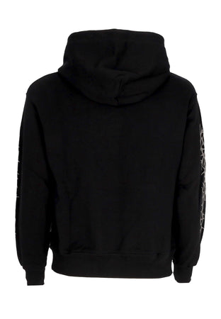 PROPAGANDA Felpa Cappuccio Uomo Logo Crown Hoodie Black da uomo