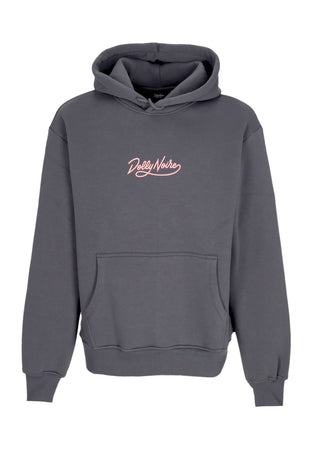 DOLLY NOIRE Felpa Cappuccio Uomo Logo Hoodie Grey da uomo
