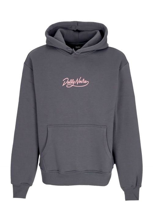 DOLLY NOIRE Felpa Cappuccio Uomo Logo Hoodie Grey da uomo