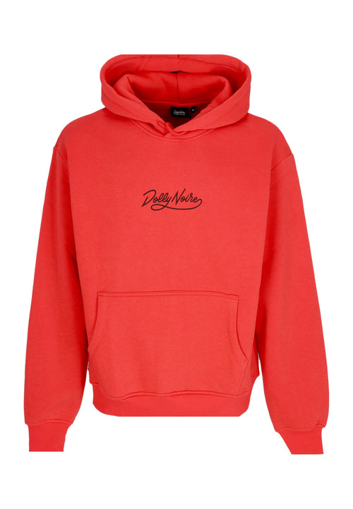 DOLLY NOIRE Felpa Cappuccio Uomo Logo Hoodie Red da uomo