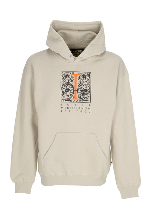 IUTER Felpa Cappuccio Uomo Mediolanum Hoodie Ice da uomo