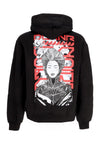 DOLLY NOIRE Felpa Cappuccio Uomo Metal Gheisha Hoodie Black da uomo