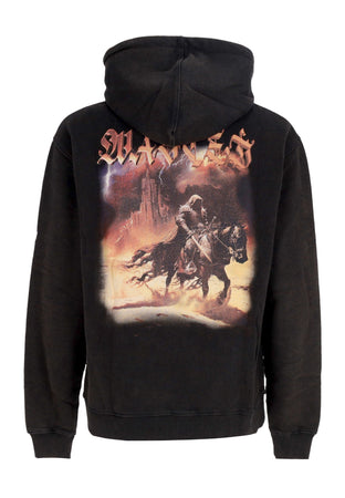 WASTED PARIS Felpa Cappuccio Uomo Mirage Hoodie Faded Black da uomo