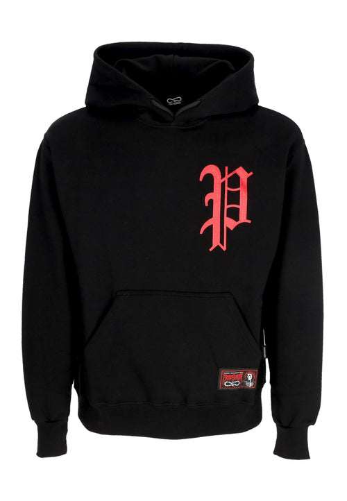 PROPAGANDA Felpa Cappuccio Uomo Misery Hoodie Black da uomo