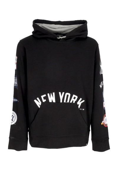 FANATICS BRANDED Felpa Cappuccio Uomo Mlb Fundamental Pullover Hoodie Neyyan Black/stone Grey da uomo