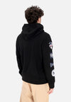 FANATICS BRANDED Felpa Cappuccio Uomo Mlb Fundamental Pullover Hoodie Neyyan Black/stone Grey da uomo