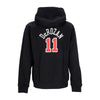 NIKE NBA Felpa Cappuccio Uomo Nba City Edition Club Hoodie No 11 Demar Derozan Chibul Black da uomo