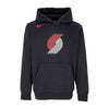NIKE NBA Felpa Cappuccio Uomo Nba Club Hoodie Porbla Black da uomo