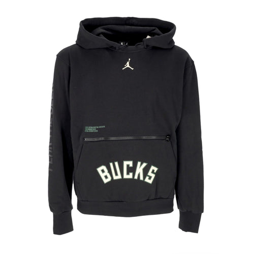 JORDAN NBA Felpa Cappuccio Uomo Nba Courtside Statement Edition Fleece Hoodie Milbuc Black da uomo