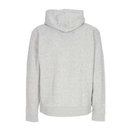 MITCHELL &amp; NESS Felpa Cappuccio Uomo Nba Team Logo Hoodie Miahea Grey Marl da uomo