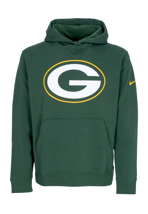 FANATICS BRANDED Felpa Cappuccio Uomo Nfl Club Fleece Po Hoodie Grepac Original Team Colors da uomo