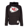 MITCHELL & NESS Felpa Cappuccio Uomo Nfl Team Logo Hoodie Upd Kanchi Black da uomo