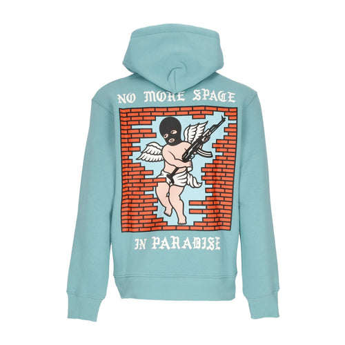 DOOMSDAY Felpa Cappuccio Uomo No More Space Hoodie Aqua da uomo