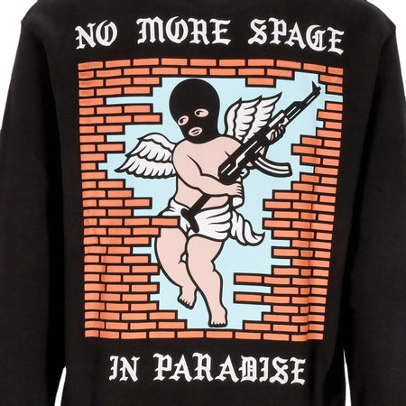 DOOMSDAY Felpa Cappuccio Uomo No More Space Hoodie Black da uomo