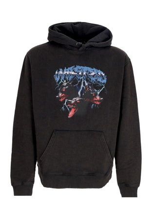 WASTED PARIS Felpa Cappuccio Uomo Orthos Hoodie Faded Black da uomo
