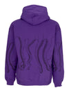 OCTOPUS Felpa Cappuccio Uomo Outline Hoodie Purple da uomo