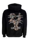 USUAL Felpa Cappuccio Uomo Poison Hoodie Black da uomo