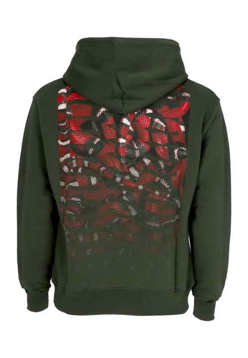PROPAGANDA Felpa Cappuccio Uomo Ribs Coral Hoodie Pine da uomo