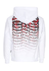 PROPAGANDA Felpa Cappuccio Uomo Ribs Coral Hoodie White da uomo