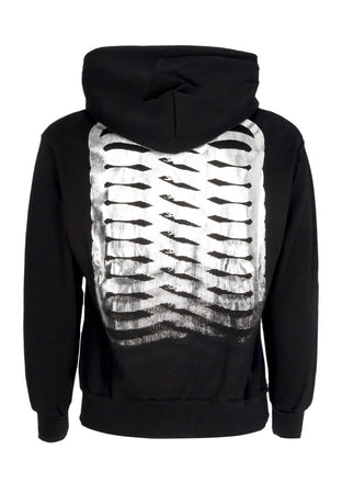 PROPAGANDA Felpa Cappuccio Uomo Ribs Og Hoodie Black da uomo