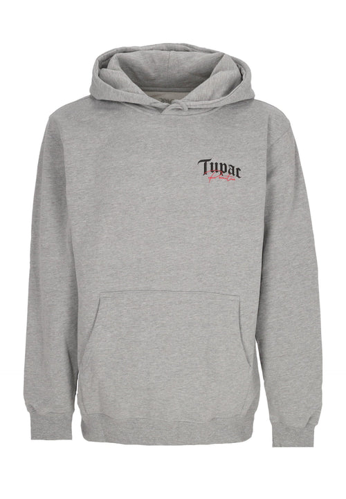 PRIMITIVE Felpa Cappuccio Uomo Royalty Hoodie X Tupac Heather Grey da uomo