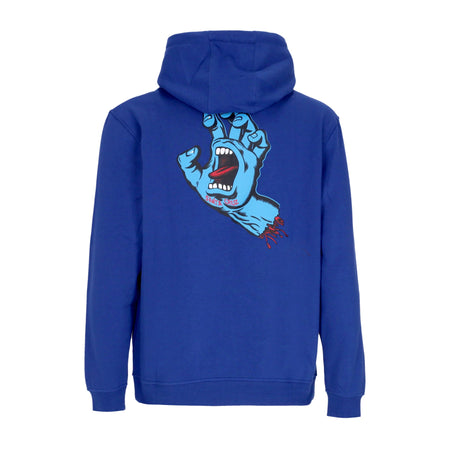 SANTA CRUZ Felpa Cappuccio Uomo Screaming Hand Chest Hoodie Cobalt da uomo