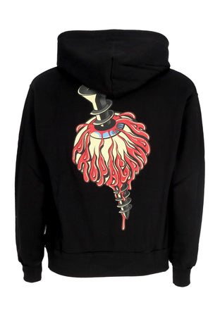 PROPAGANDA Felpa Cappuccio Uomo Screw Hoodie Black da uomo