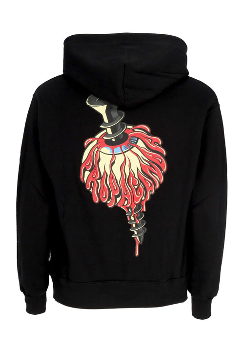 PROPAGANDA Felpa Cappuccio Uomo Screw Hoodie Black da uomo