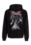 WASTED PARIS Felpa Cappuccio Uomo Scythe Hoodie Black da uomo