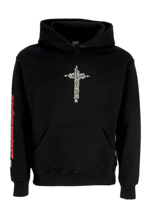 PROPAGANDA Felpa Cappuccio Uomo Sebastian Hoodie Black da uomo