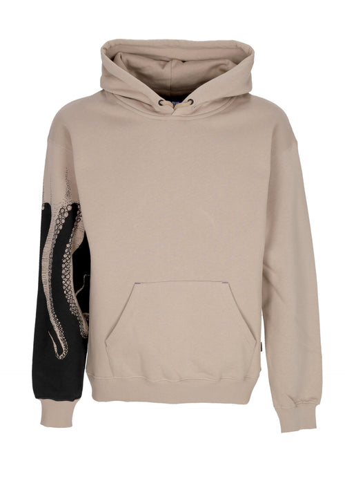 OCTOPUS Felpa Cappuccio Uomo Side Hoodie Earth da uomo