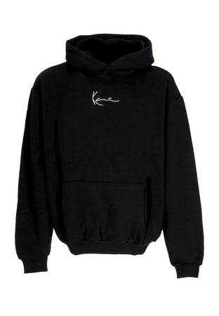 KARL KANI Felpa Cappuccio Uomo Small Signature Essential Os Hoodie Black da uomo