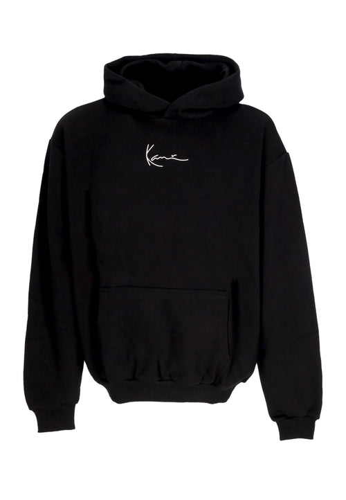 KARL KANI Felpa Cappuccio Uomo Small Signature Essential Os Hoodie Black da uomo