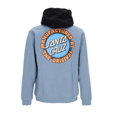SANTA CRUZ Felpa Cappuccio Uomo Speed Mfg Dot Hoodie Dusty Blue da uomo