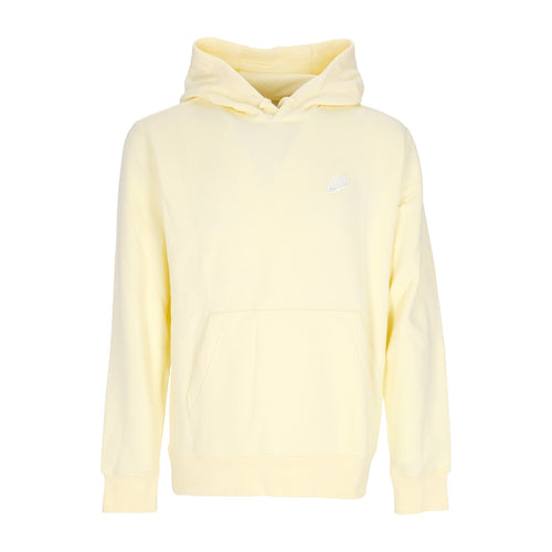 Nike Felpa Cappuccio Uomo Sportswear Club Fleece Hoodie Alabaster/alabaster/white da uomo