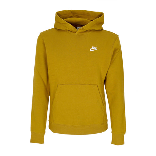 Nike Felpa Cappuccio Uomo Sportswear Club Fleece Hoodie Bronzine/bronzine/white da uomo