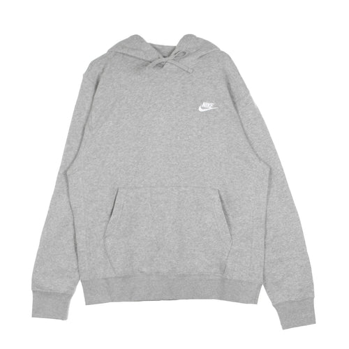 Nike Felpa Cappuccio Uomo Sportswear Club Fleece Hoodie Dk Grey Heather/matte Silver/white da uomo