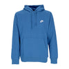 Nike Felpa Cappuccio Uomo Sportswear Club Fleece Hoodie Dk Marina Blue/dk Marina Blue/white da uomo