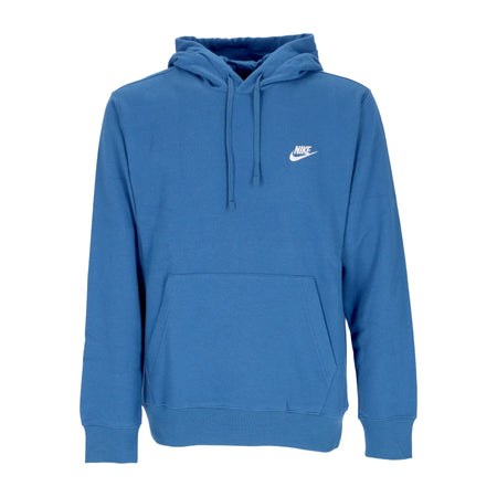 Nike Felpa Cappuccio Uomo Sportswear Club Fleece Hoodie Dk Marina Blue/dk Marina Blue/white da uomo
