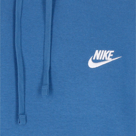Nike Felpa Cappuccio Uomo Sportswear Club Fleece Hoodie Dk Marina Blue/dk Marina Blue/white da uomo