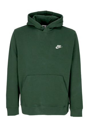 Nike Felpa Cappuccio Uomo Sportswear Club Fleece Hoodie Fir/fir/white da uomo