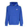 Nike Felpa Cappuccio Uomo Sportswear Club Fleece Hoodie Game Royal/game Royal/white da uomo