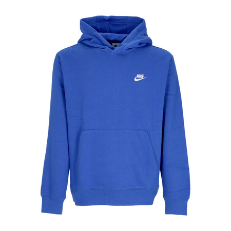 Nike Felpa Cappuccio Uomo Sportswear Club Fleece Hoodie Game Royal/game Royal/white da uomo