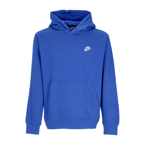 Nike Felpa Cappuccio Uomo Sportswear Club Fleece Hoodie Game Royal/game Royal/white da uomo