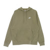 Nike Felpa Cappuccio Uomo Sportswear Club Fleece Hoodie Limestone/limestone/white da uomo