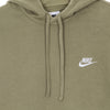 Nike Felpa Cappuccio Uomo Sportswear Club Fleece Hoodie Limestone/limestone/white da uomo