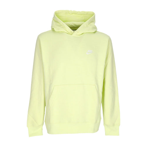 Nike Felpa Cappuccio Uomo Sportswear Club Fleece Hoodie Luminous Green/luminous Green/white da uomo